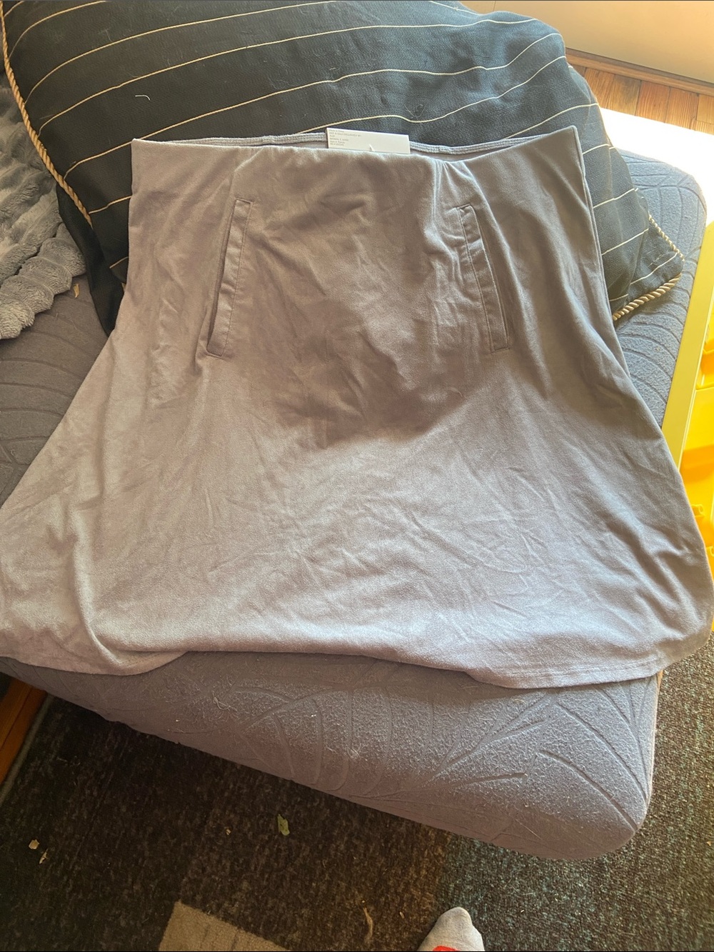 Serra Midi Skirt in Light Gray